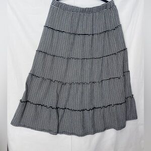 Wild Fable Black and White Gingham Maxi Skirt NWOT XL